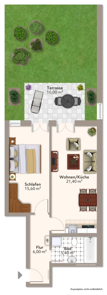 2 Zimmer Wohnung mit 51 m² in Magdeburg – Bild 12