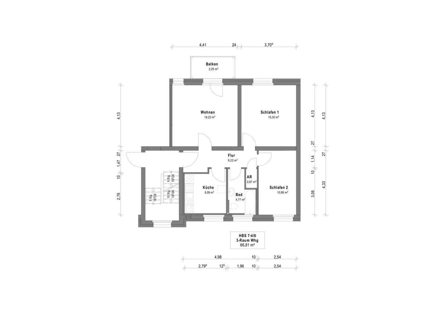 3 Zimmer Wohnung mit 67 m² in Magdeburg – Bild 10