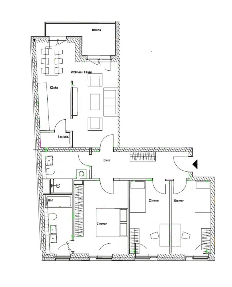 4 Zimmer Wohnung mit 107 m² in Leipzig – Bild 7