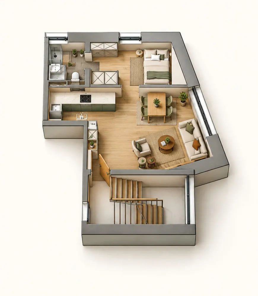 2 Zimmer Wohnung mit 33 m² in Stuttgart – Bild 1