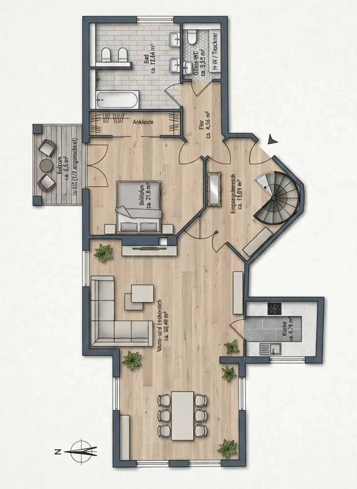 3 Zimmer Wohnung mit 166 m² in Wiesbaden – Bild 10
