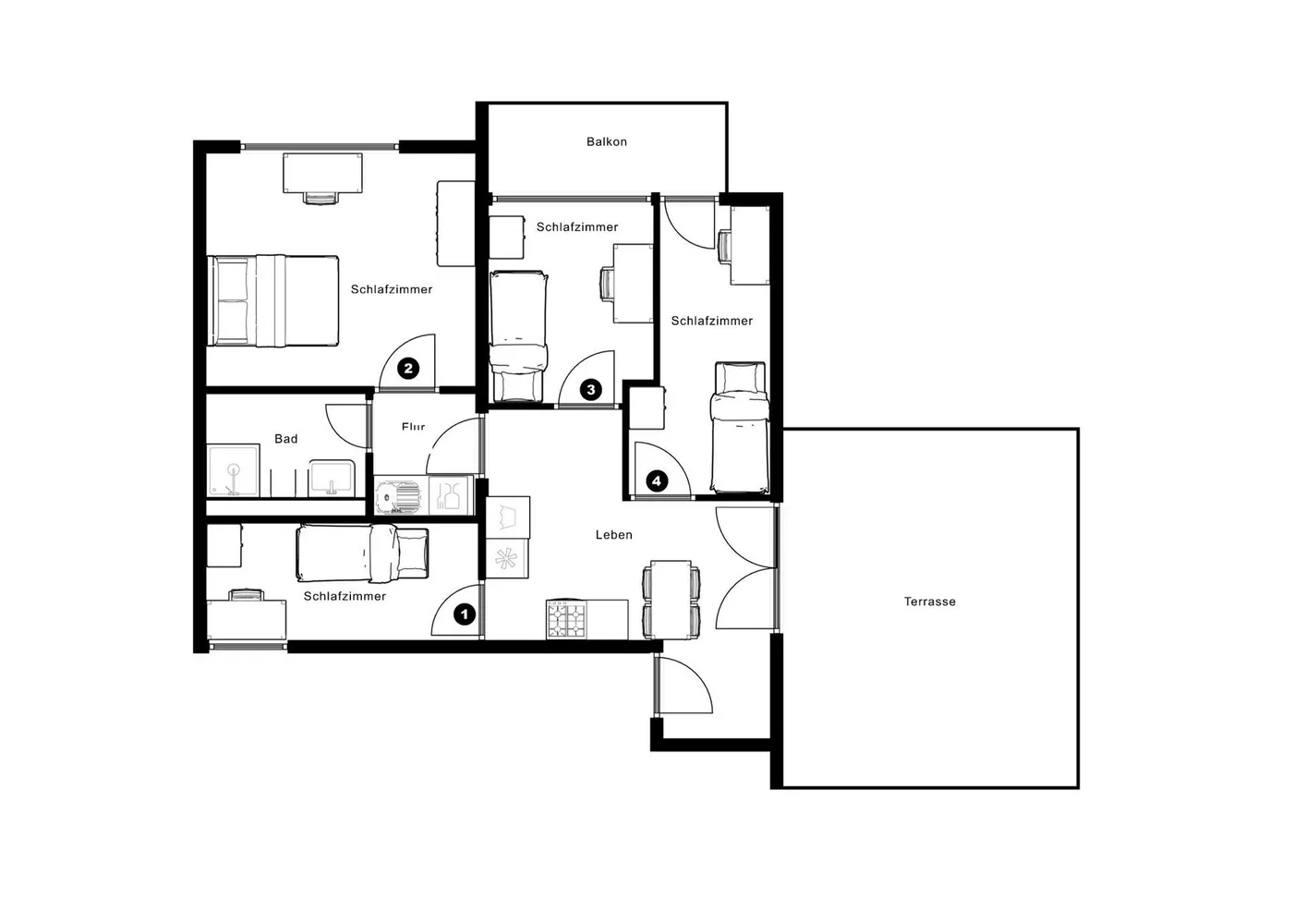 1 Zimmer Wohnung mit 25 m² in Frankfurt am Main – Bild 3