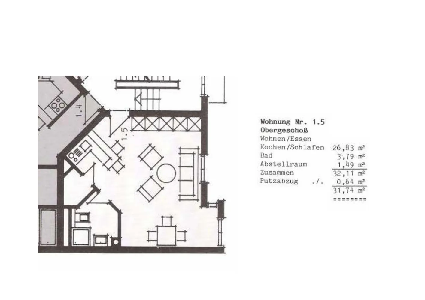 1 Zimmer Wohnung mit 32 m² in München – Bild 4