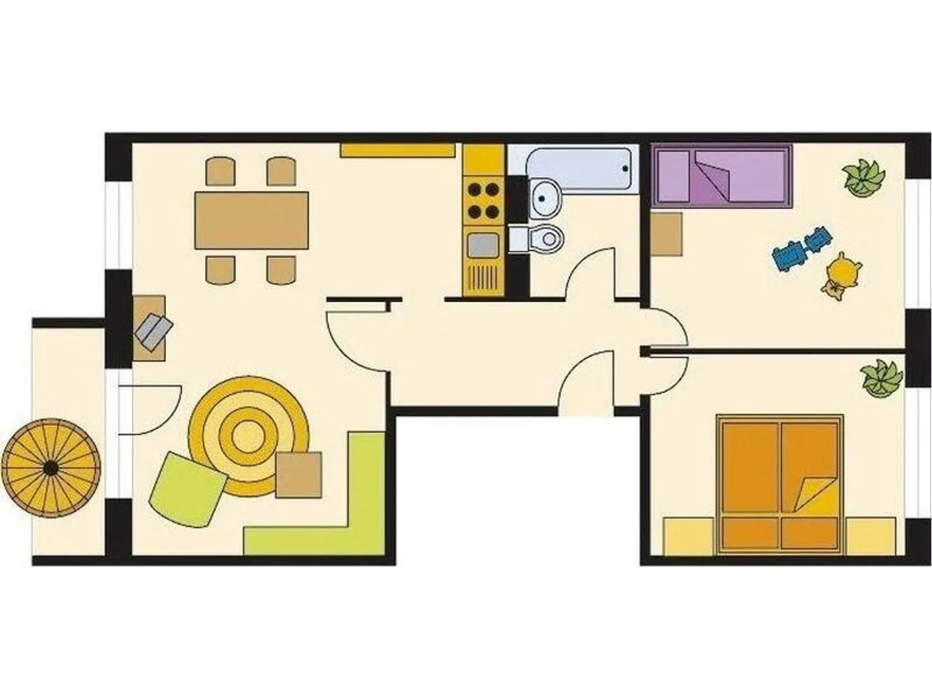 3 Zimmer Wohnung mit 56 m² in Halle (Saale) – Bild 3