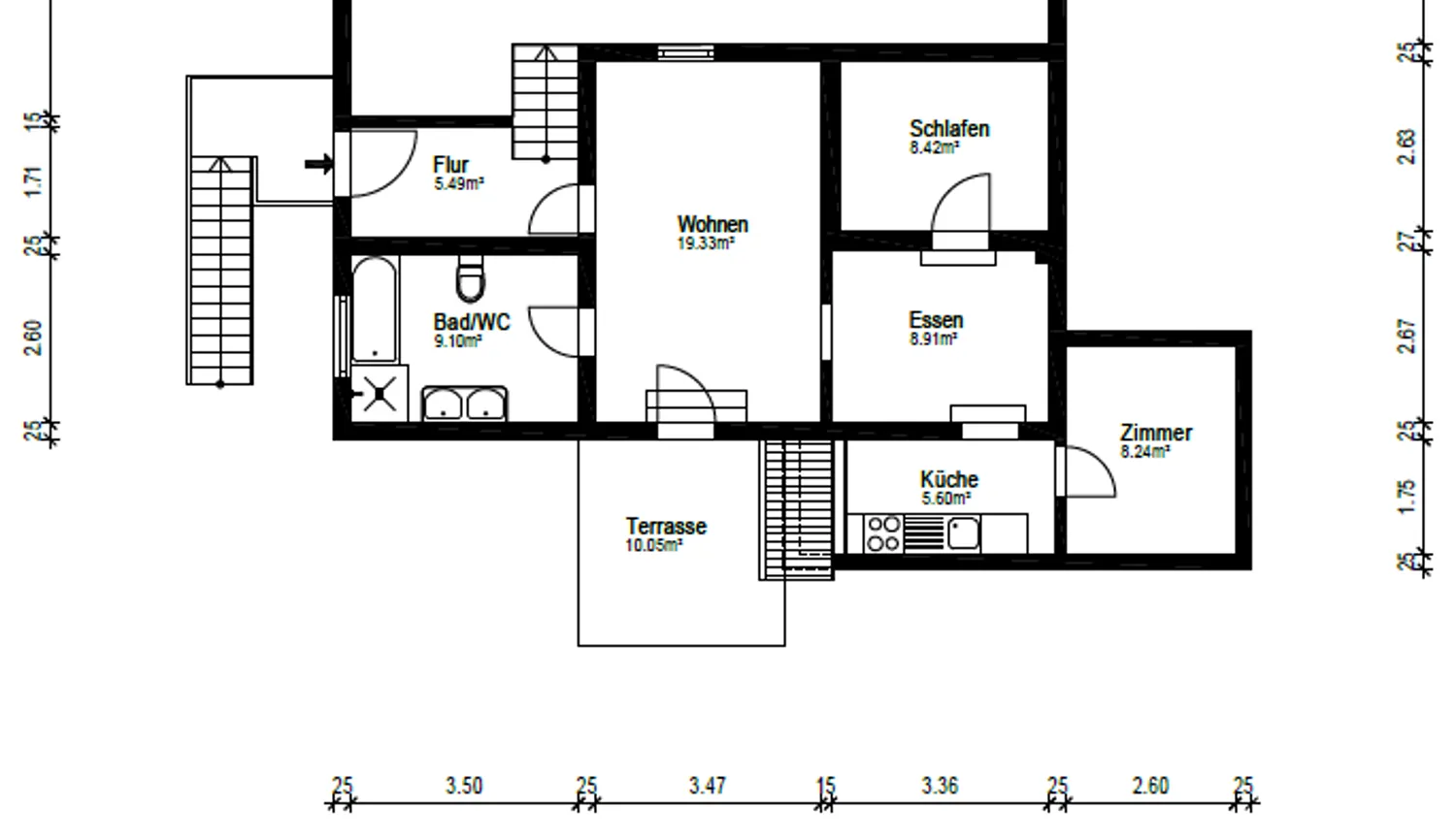 3 Zimmer Wohnung mit 65 m² in Herford – Bild 12
