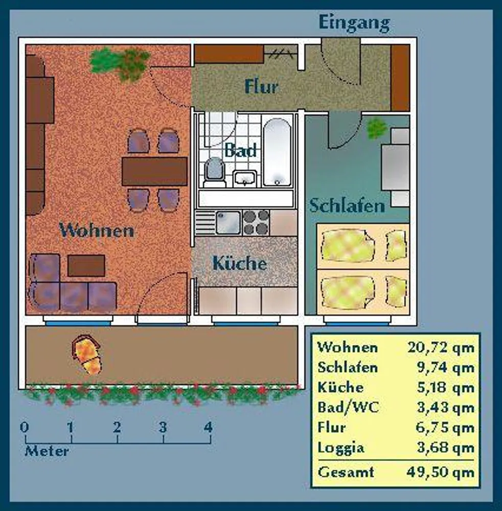 2 Zimmer Wohnung mit 50 m² in Dresden – Bild 2