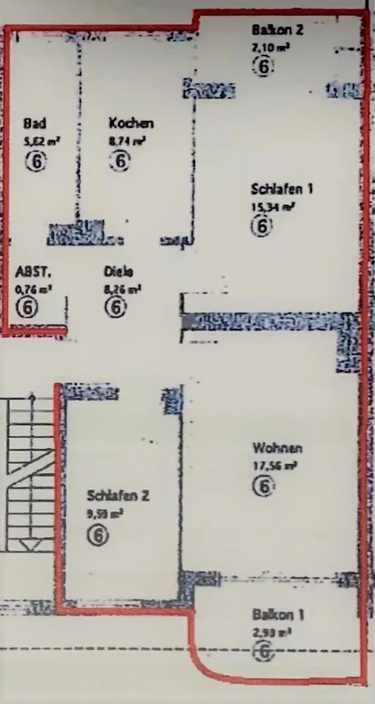 3 Zimmer Wohnung mit 71 m² in Düsseldorf – Bild 6