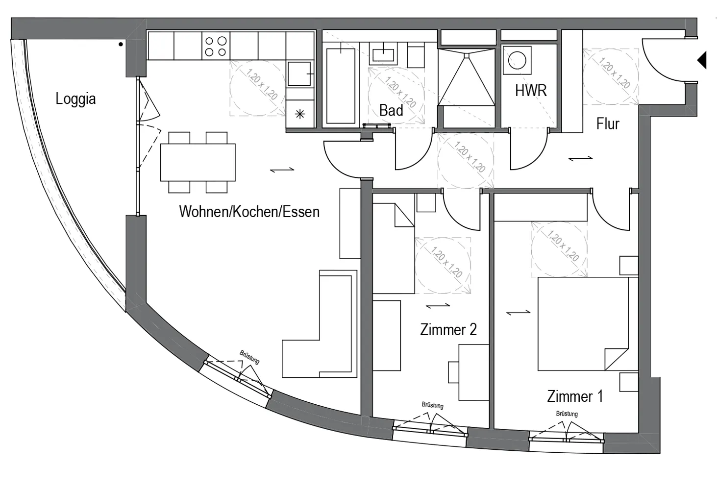 3 Zimmer Wohnung mit 86 m² in Berlin – Bild 6