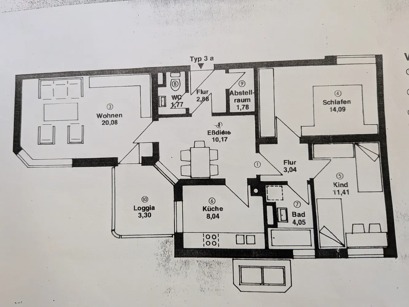 3 Zimmer Wohnung mit 78 m² in Augsburg – Bild 2