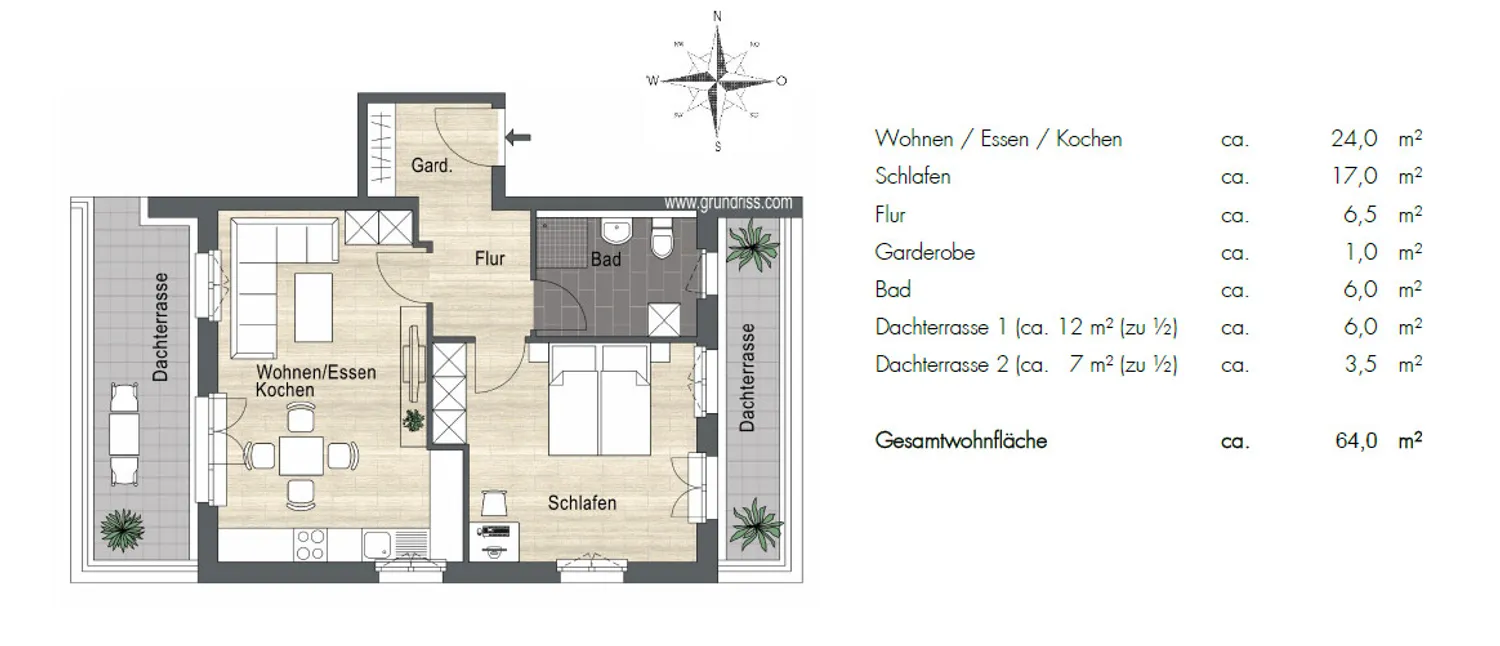 2 Zimmer Wohnung mit 63 m² in München – Bild 11