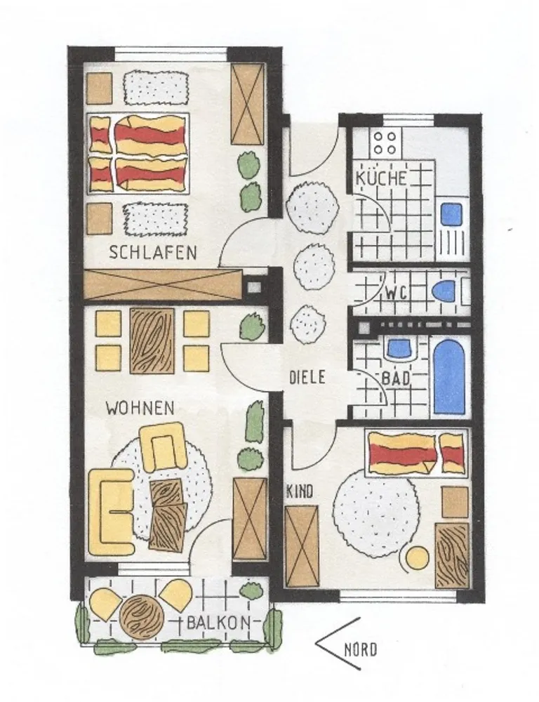3 room apartment with 62 m² in Pforzheim – Photo 2