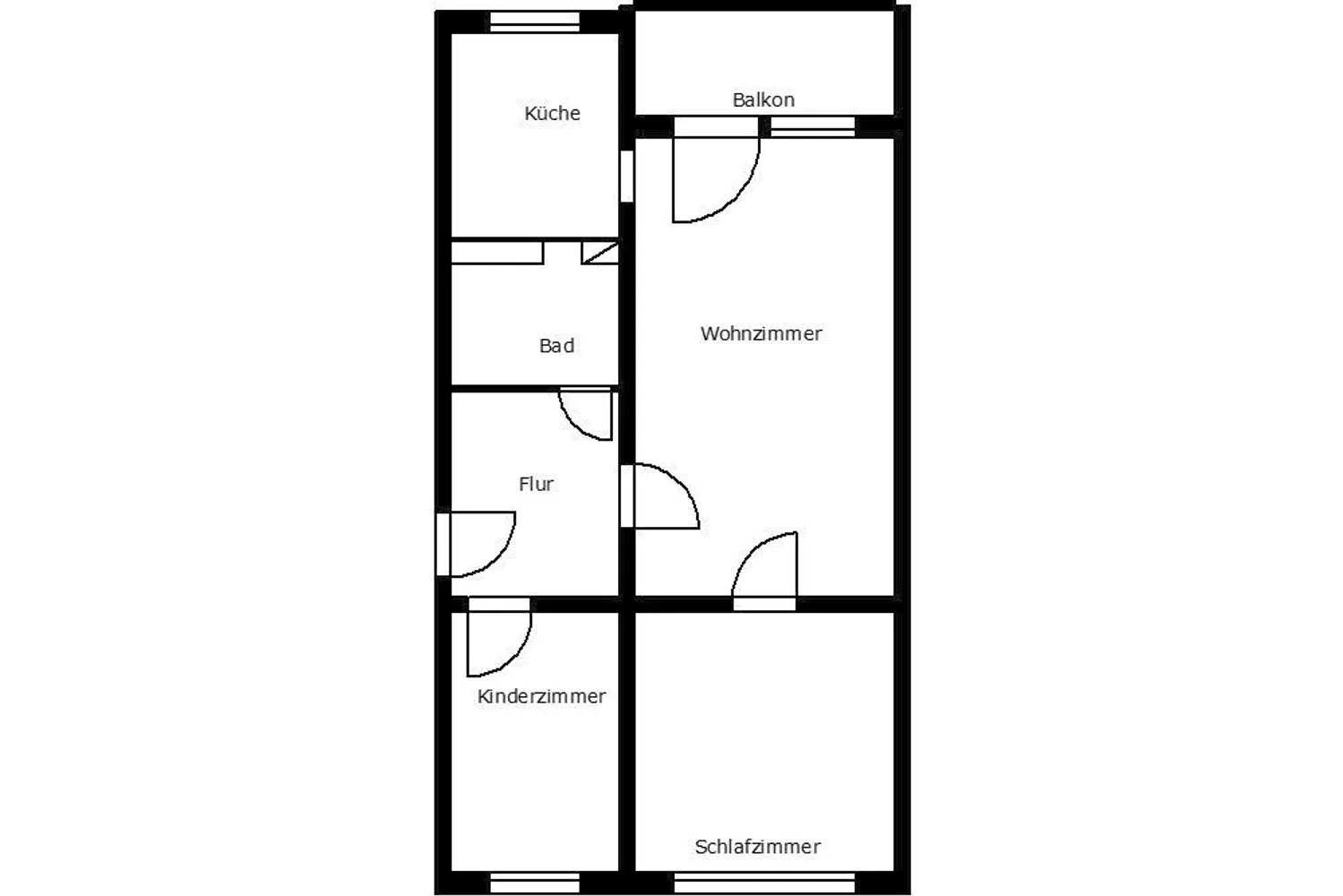 3 Zimmer Wohnung mit 56 m² in Plauen – Bild 2