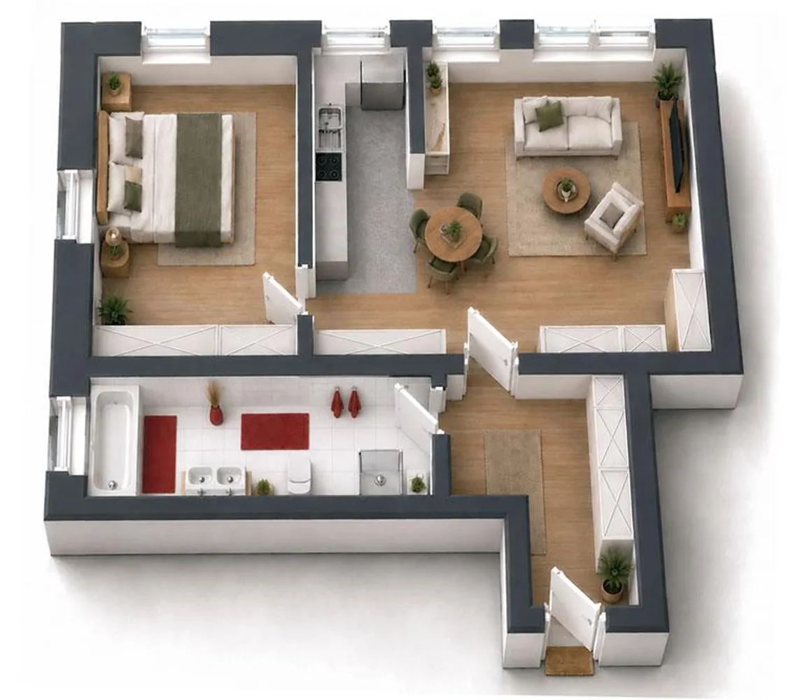 2 Zimmer Wohnung mit 60 m² in Dresden – Bild 2