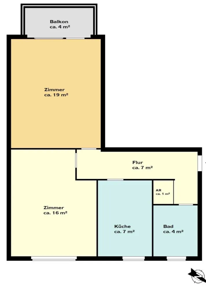 2 Zimmer Wohnung mit 58 m² in Berlin – Bild 3
