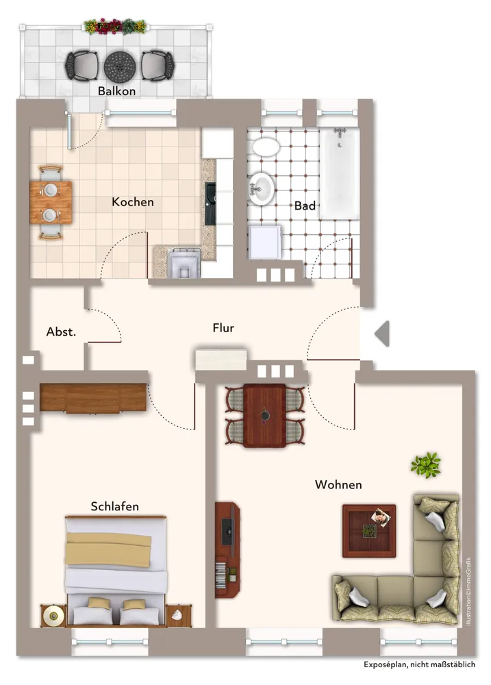 2 Zimmer Wohnung mit 67 m² in Magdeburg – Bild 12