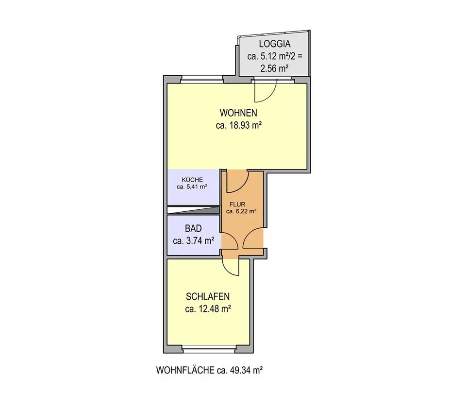 2 Zimmer Wohnung mit 49 m² in Bitterfeld-Wolfen – Bild 5