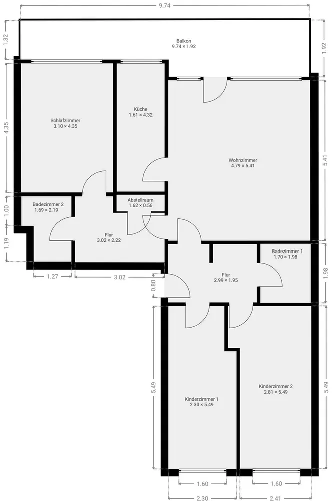 4 Zimmer Wohnung mit 100 m² in Mönchengladbach – Bild 4