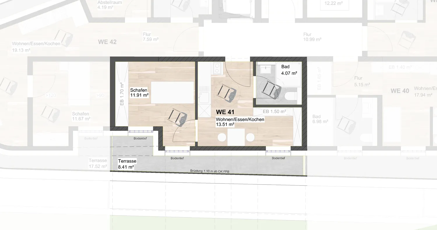 2 Zimmer Wohnung mit 37 m² in Koblenz – Bild 1