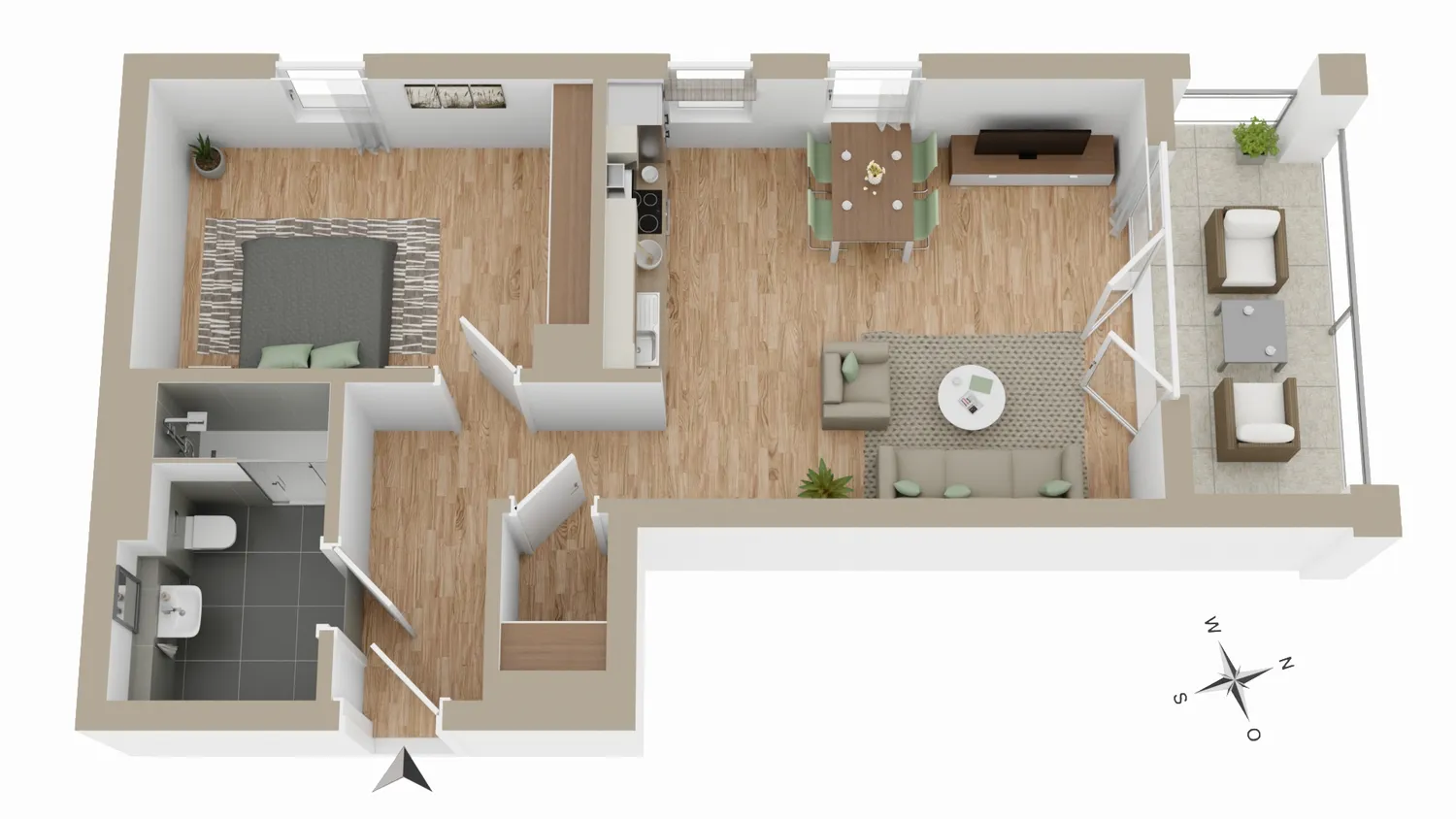 2 Zimmer Wohnung mit 57 m² in Kiel – Bild 7