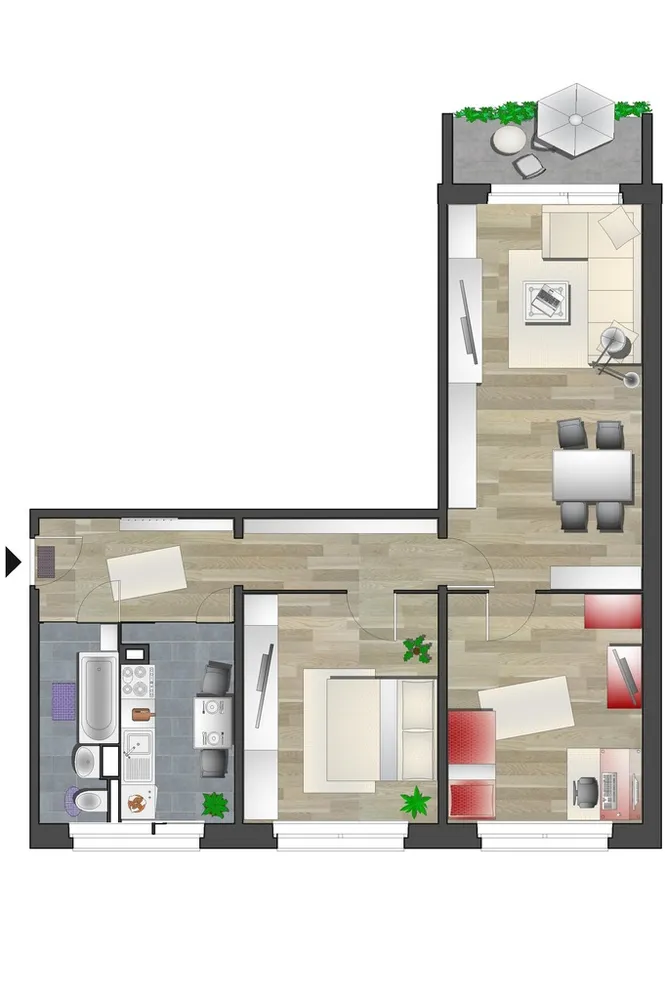 3 Zimmer Wohnung mit 71 m² in Chemnitz – Bild 6