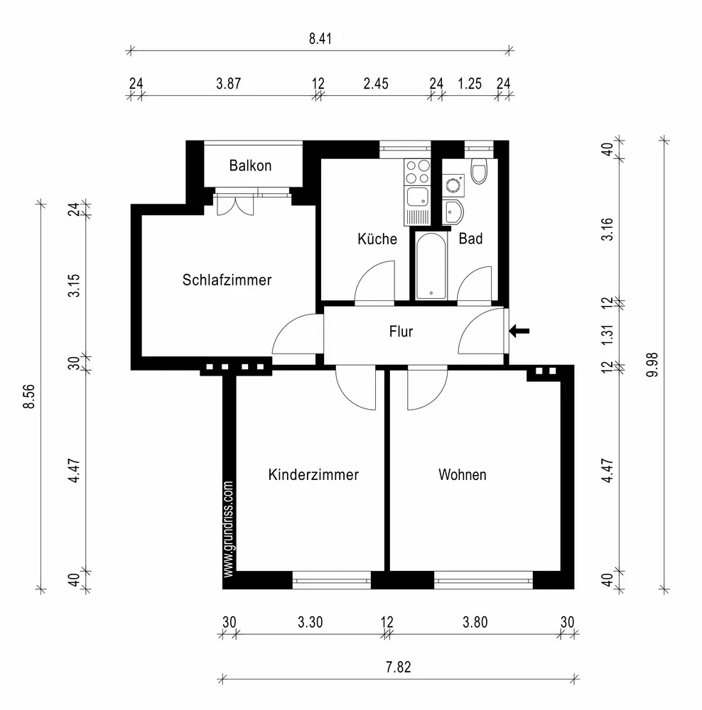 3 room apartment with 61 m² in Magdeburg – Photo 3