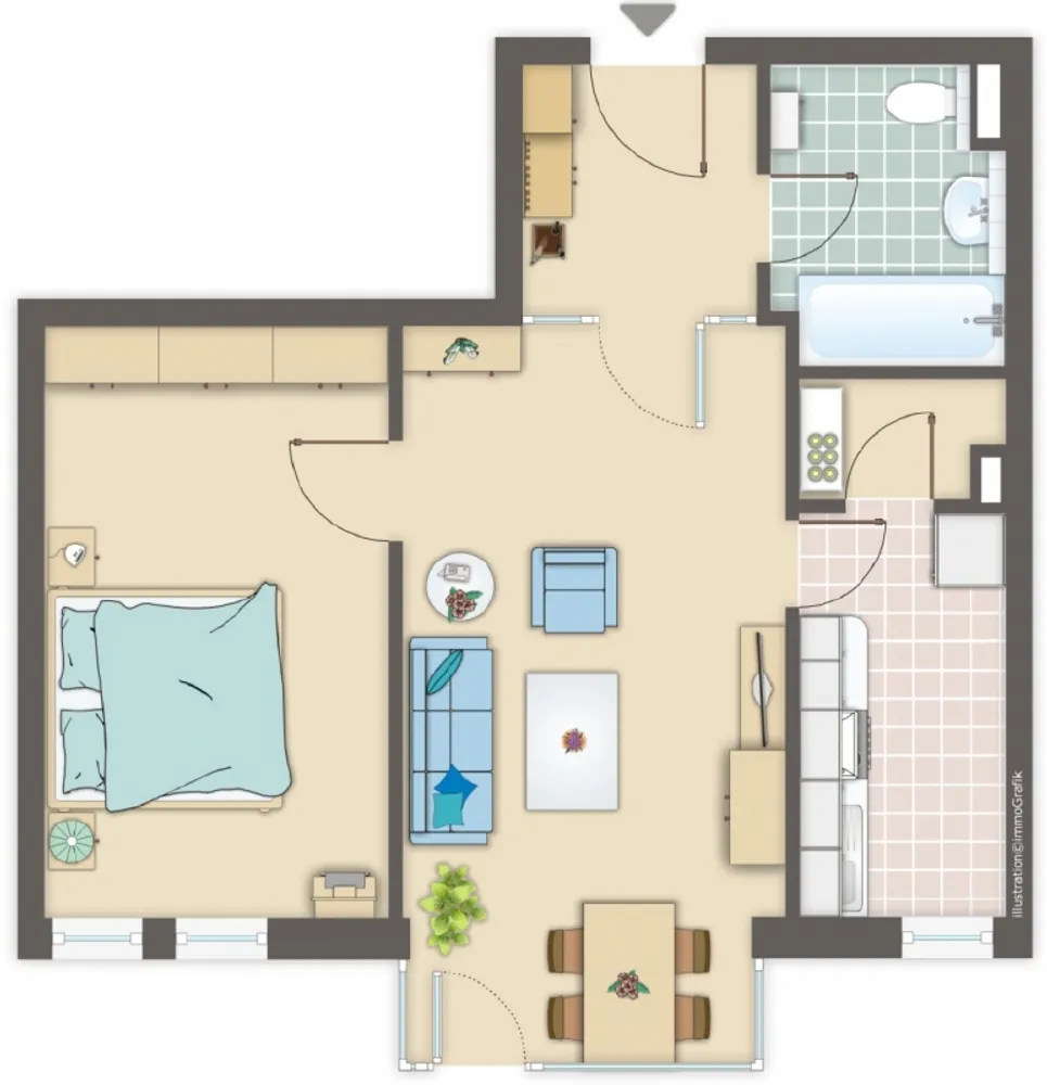 2 Zimmer Wohnung mit 53 m² in München – Bild 10