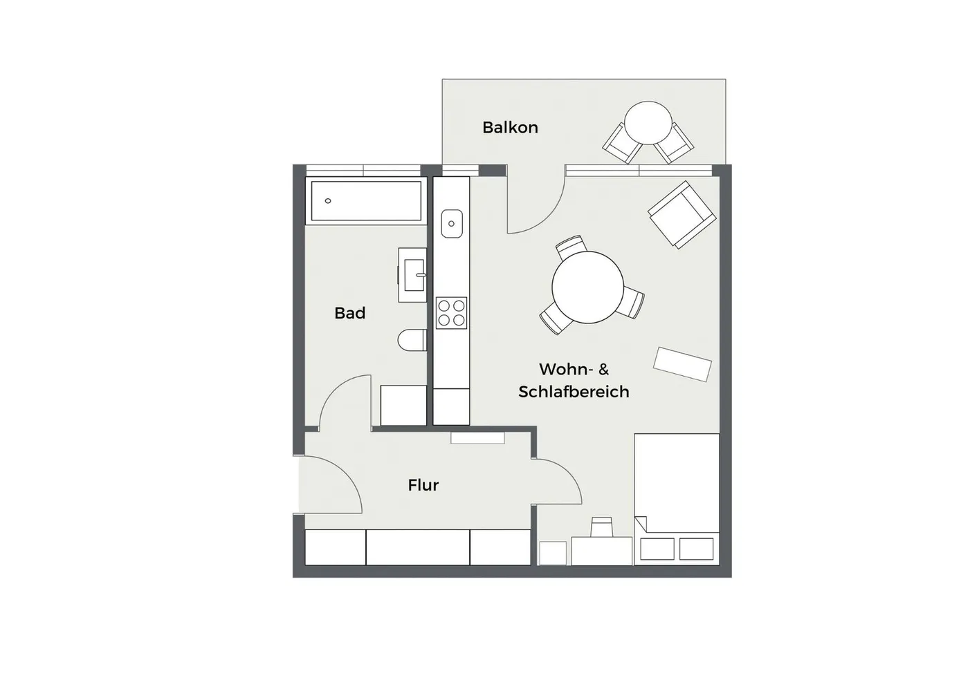 1 Zimmer Wohnung mit 44 m² in Hamburg – Bild 11