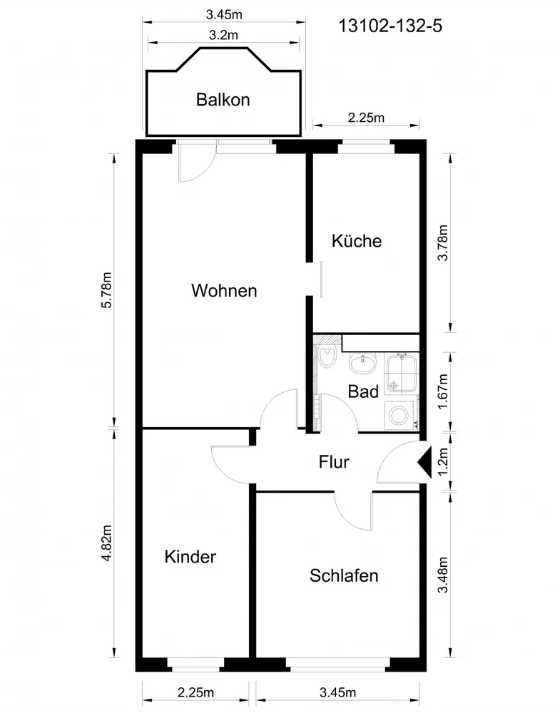 3 Zimmer Wohnung mit 62 m² in Rostock – Bild 8