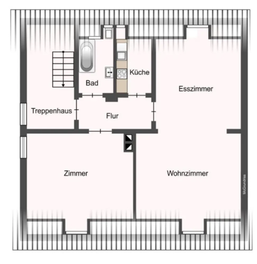 3 Zimmer Wohnung mit 50 m² in Duisburg – Bild 10