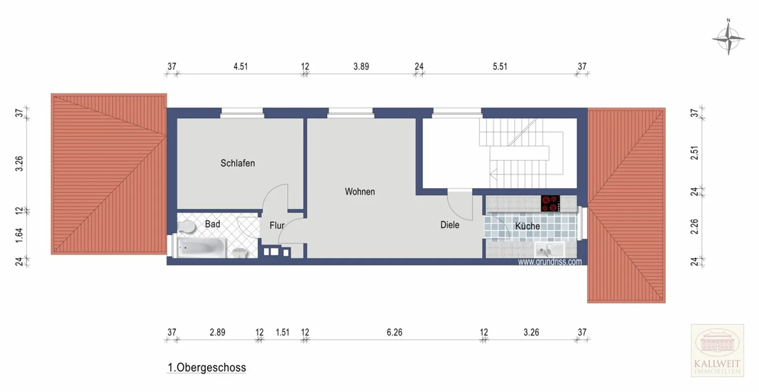 2 Zimmer Wohnung mit 53 m² in Düsseldorf – Bild 4