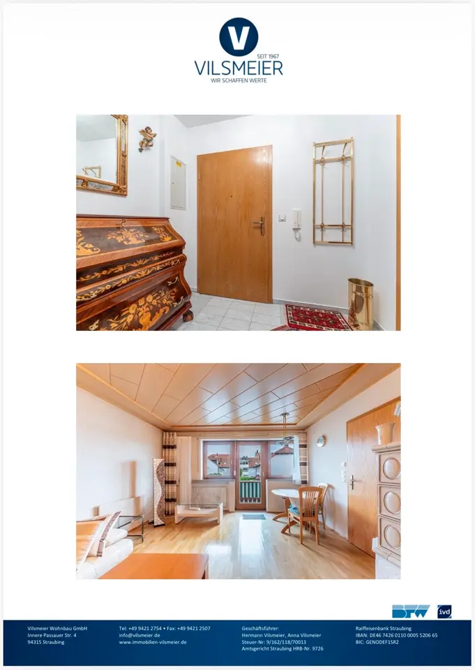 2 Zimmer Wohnung mit 64 m² in Straubing – Bild 2