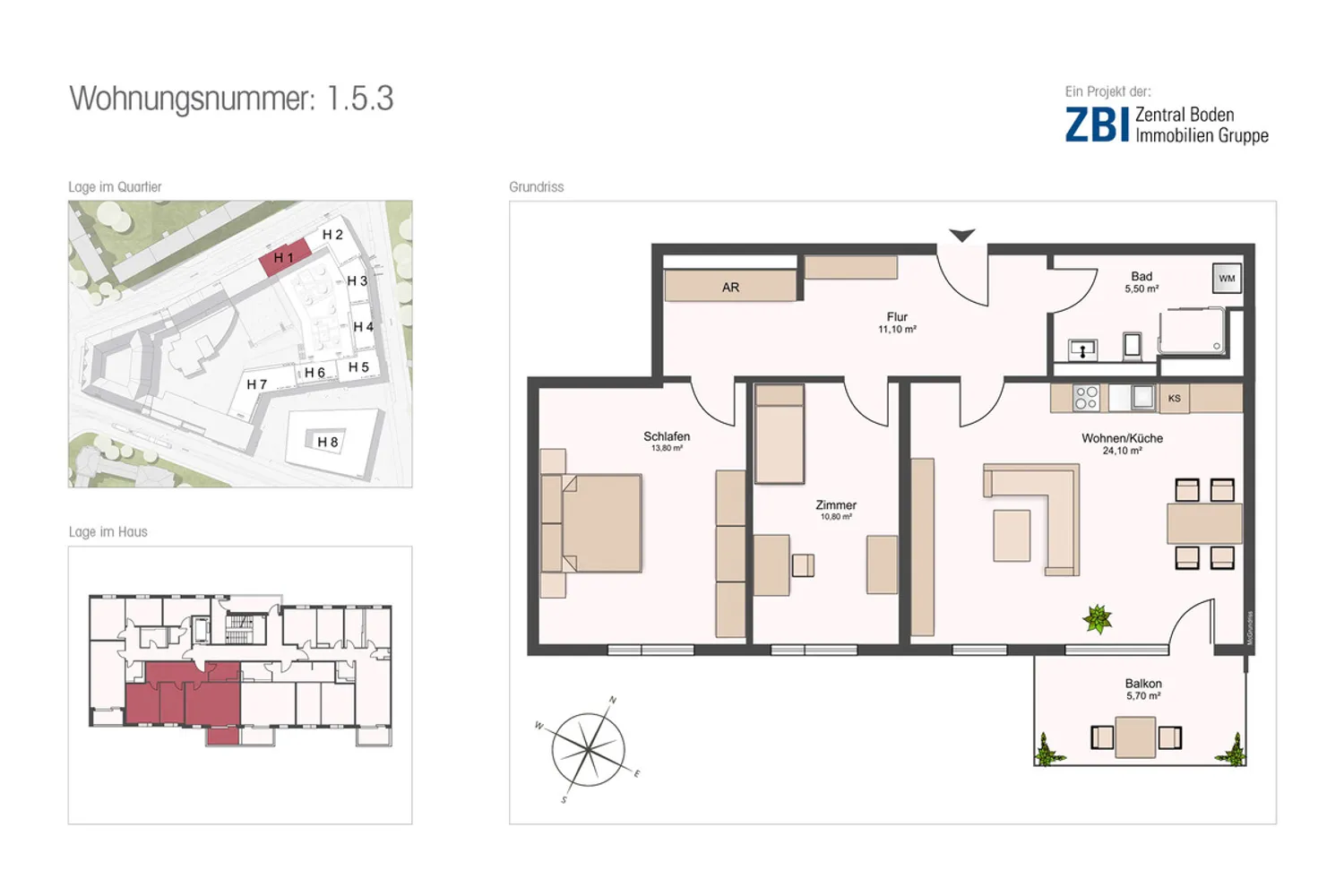 3 room apartment with 69 m² in Dresden – Photo 5