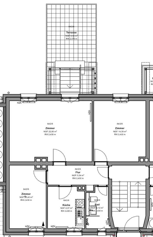 3 Zimmer Wohnung mit 71 m² in Kassel – Bild 2
