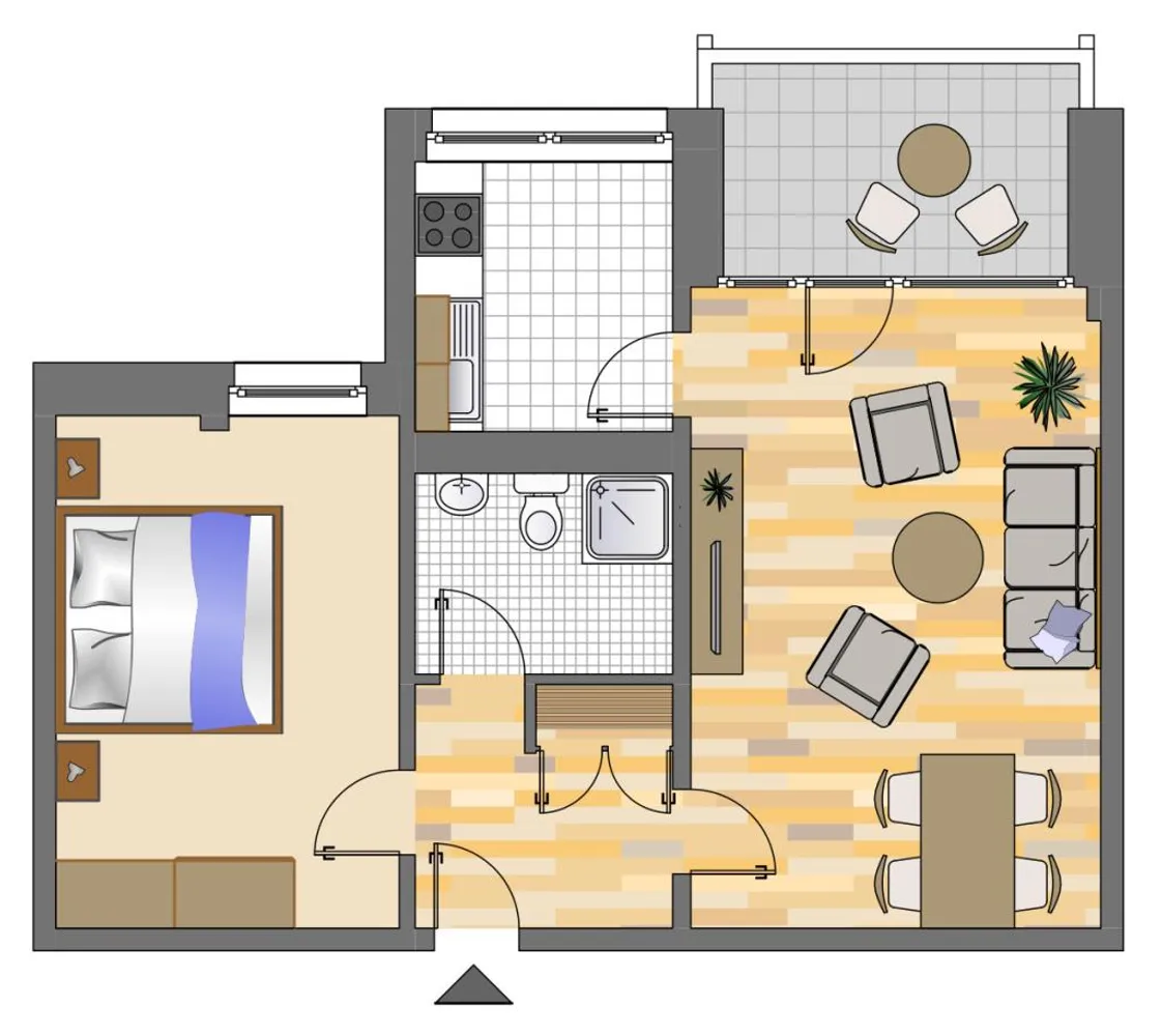 2 Zimmer Wohnung mit 52 m² in Düsseldorf – Bild 3