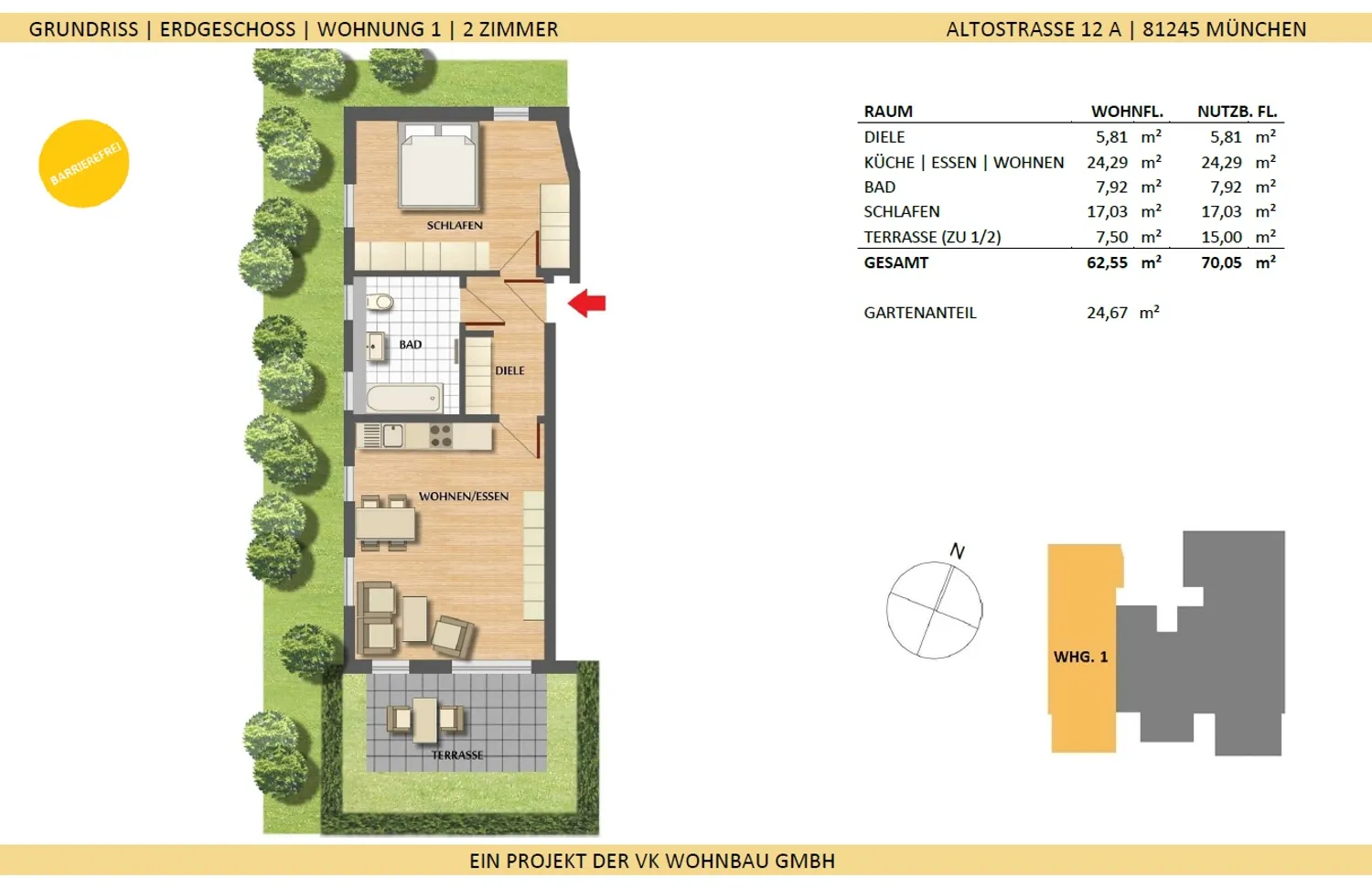 2 Zimmer Wohnung mit 63 m² in München – Bild 6