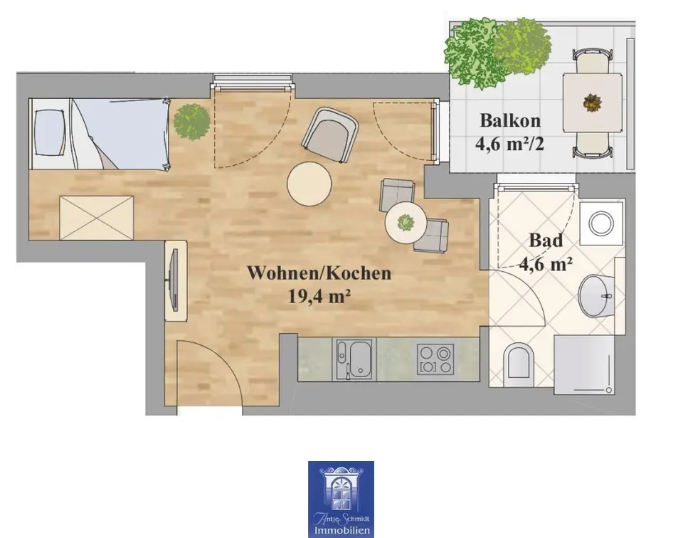 Studio mit 26 m² in Dresden – Bild 5