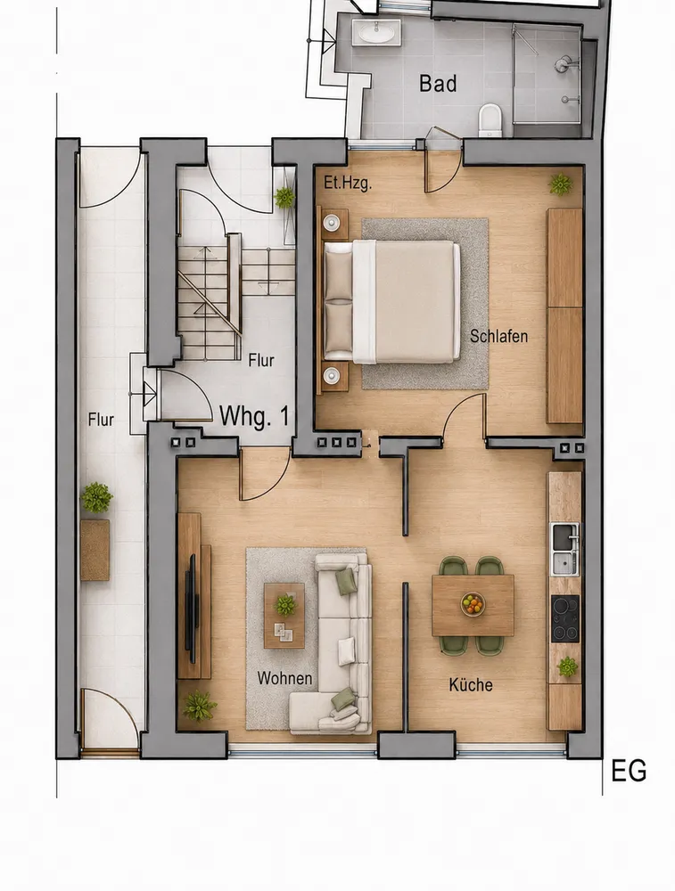 3 Zimmer Wohnung mit 57 m² in Grevenbroich – Bild 10