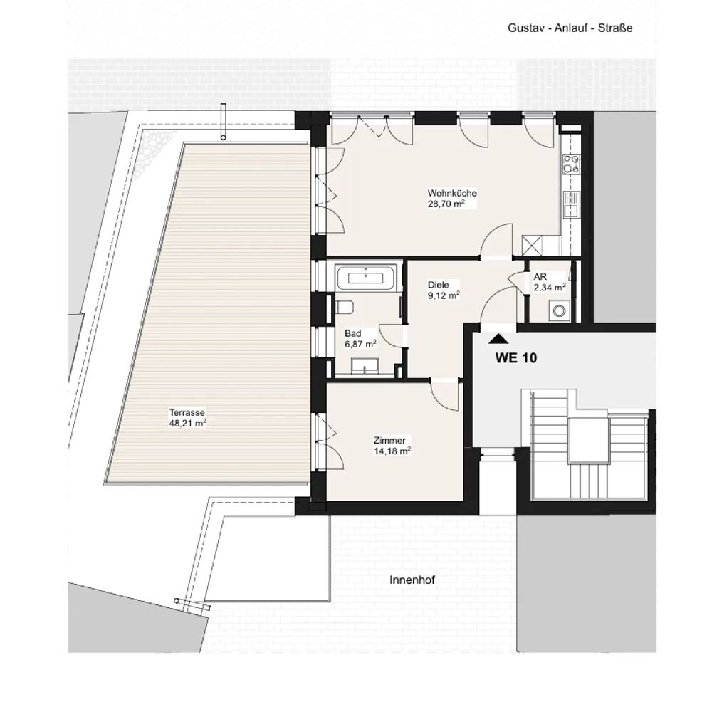 2 Zimmer Wohnung mit 85 m² in Halle (Saale) – Bild 12