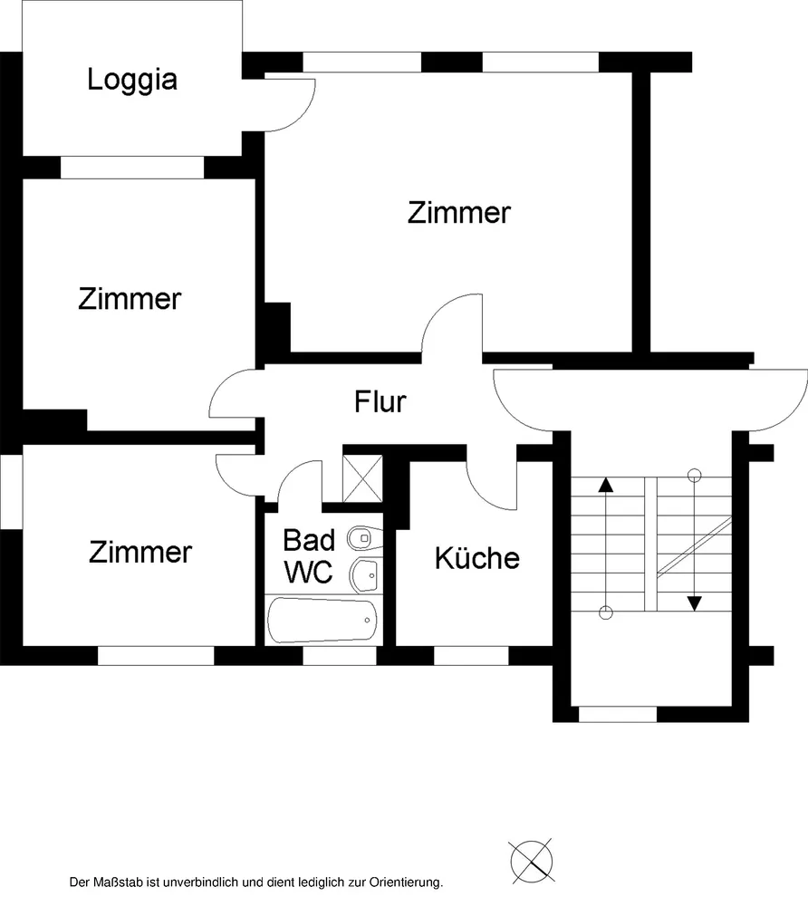 3 Zimmer Wohnung mit 65 m² in Bielefeld – Bild 2