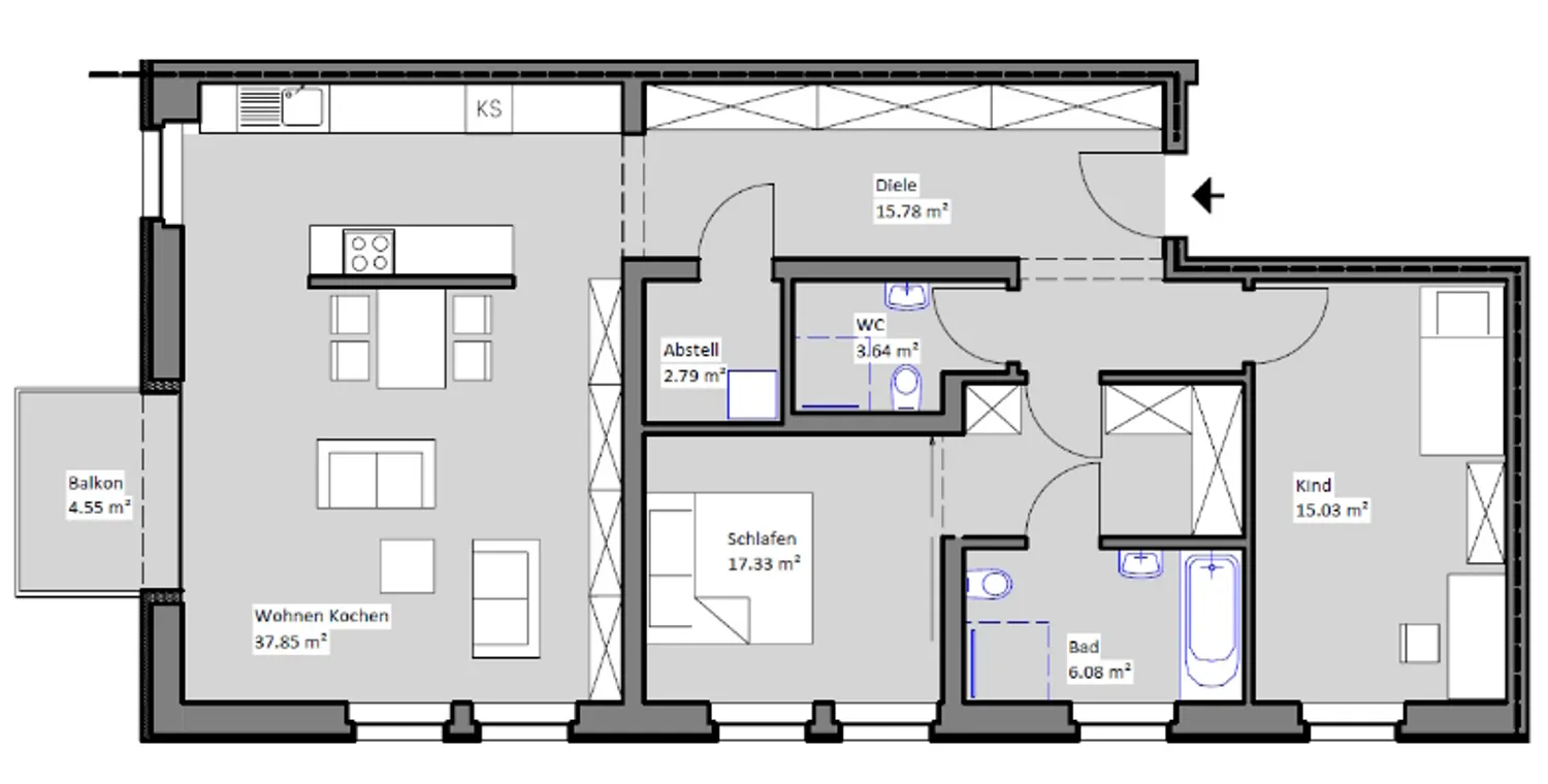 3 room apartment with 101 m² in Gera – Photo 2