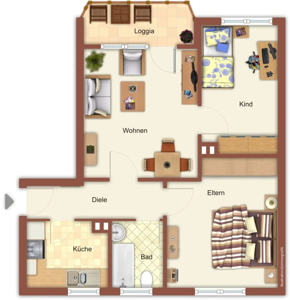 3 room apartment with 51 m² in Mönchengladbach – Photo 7