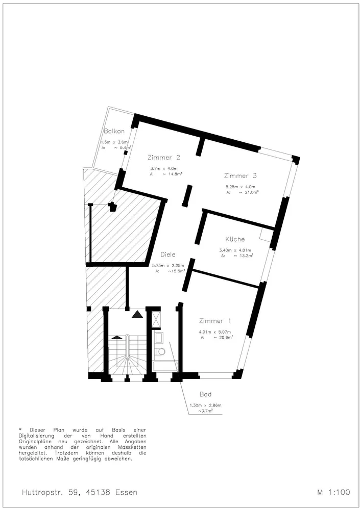 3 Zimmer Wohnung mit 95 m² in Essen – Bild 9