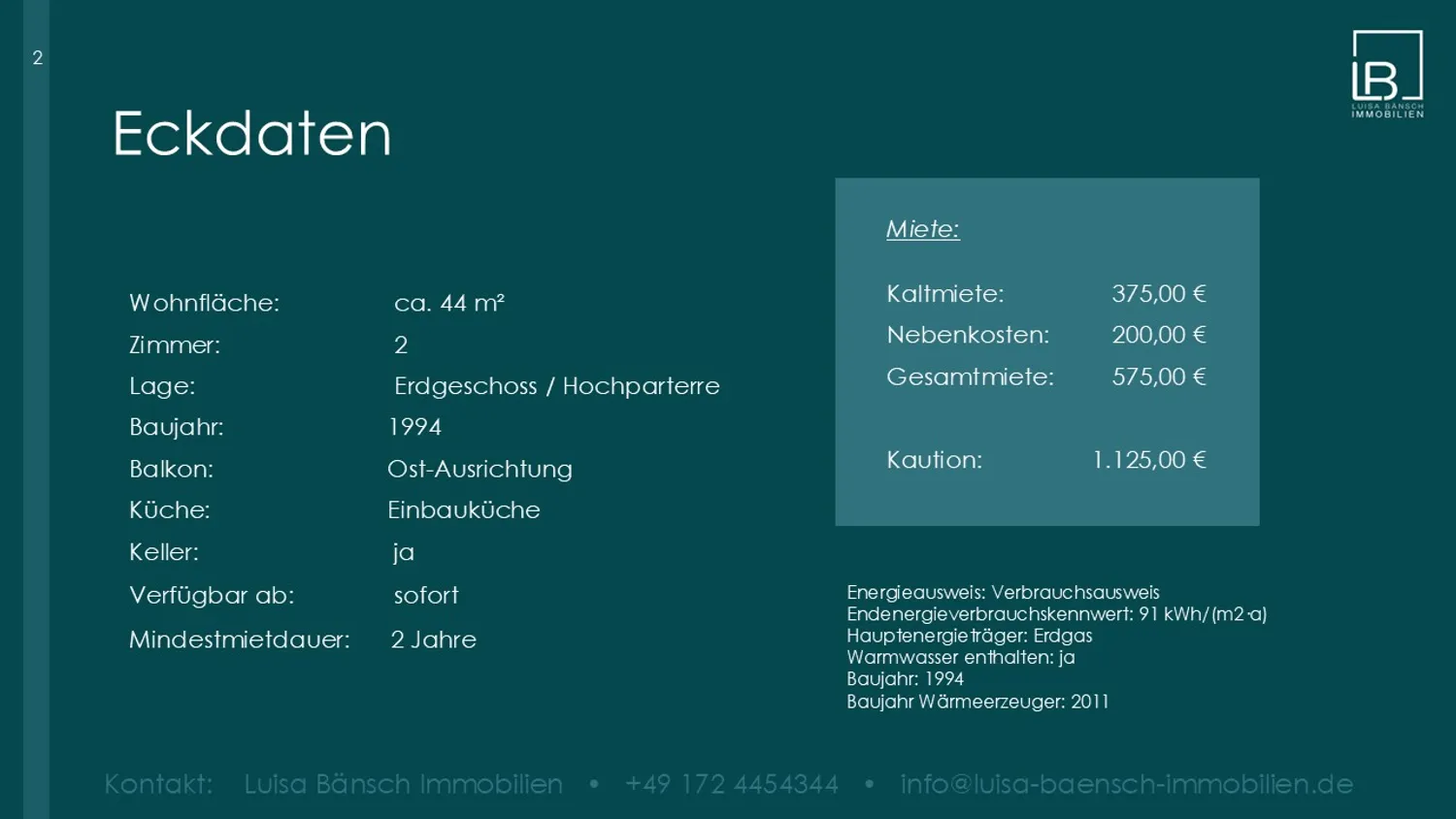 2 Zimmer Wohnung mit 44 m² in Dresden – Bild 4