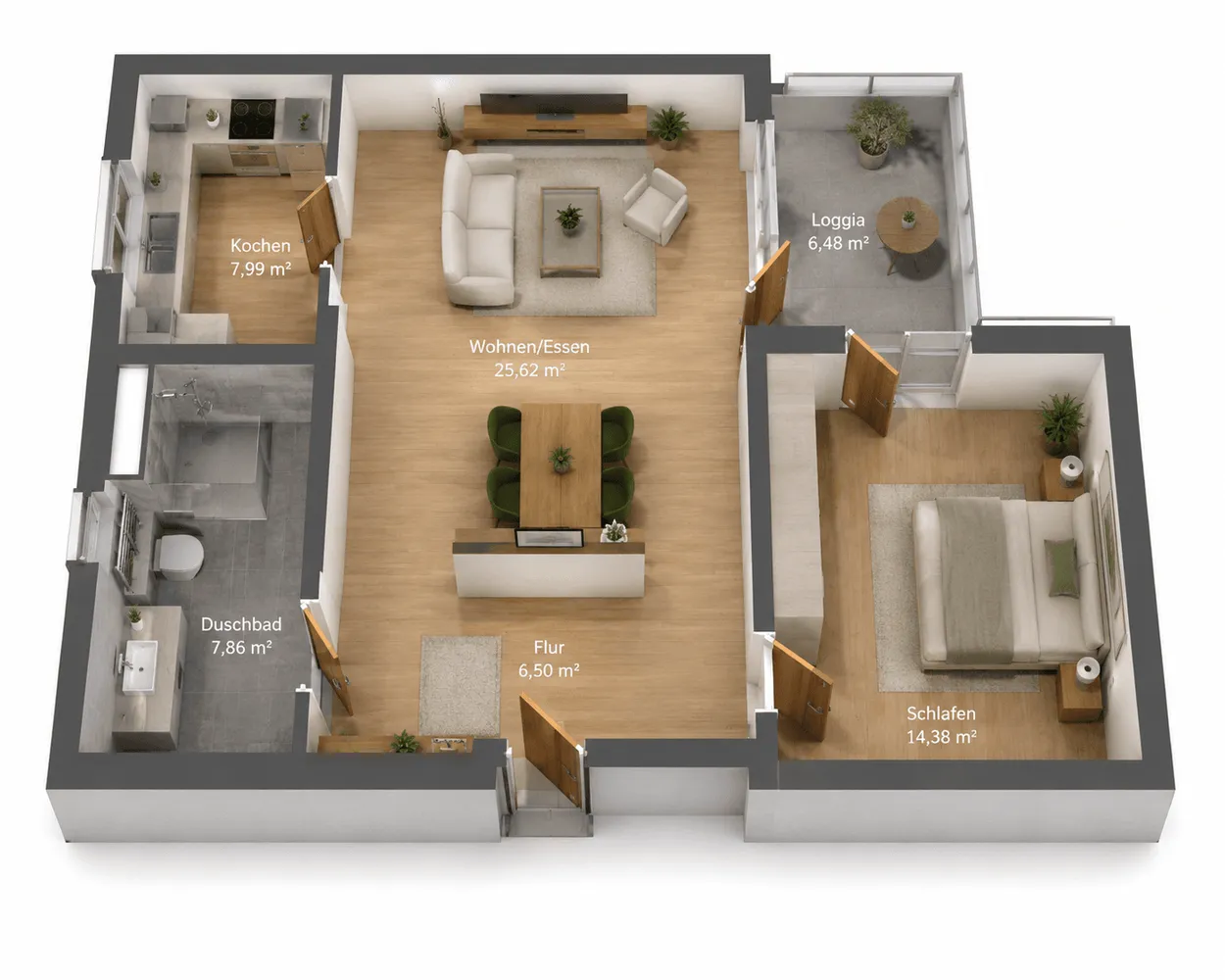 2 Zimmer Wohnung mit 66 m² in Köln – Bild 8