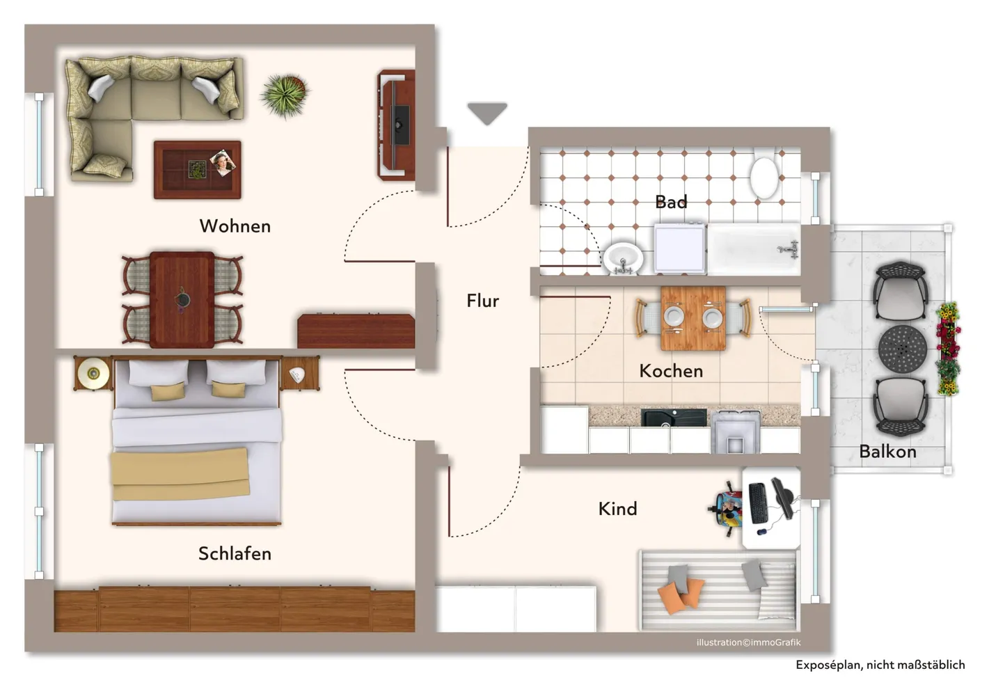3 Zimmer Wohnung mit 61 m² in Magdeburg – Bild 12