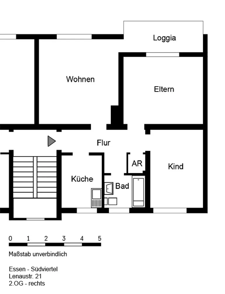 3 Zimmer Wohnung mit 70 m² in Essen – Bild 3