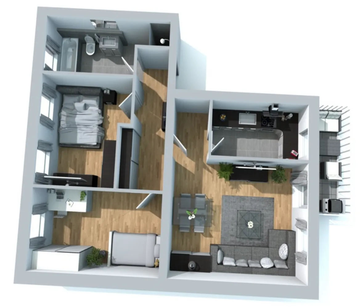 3 Zimmer Wohnung mit 70 m² in Chemnitz – Bild 1