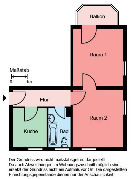 2 Zimmer Wohnung mit 46 m² in Castrop-Rauxel – Bild 2