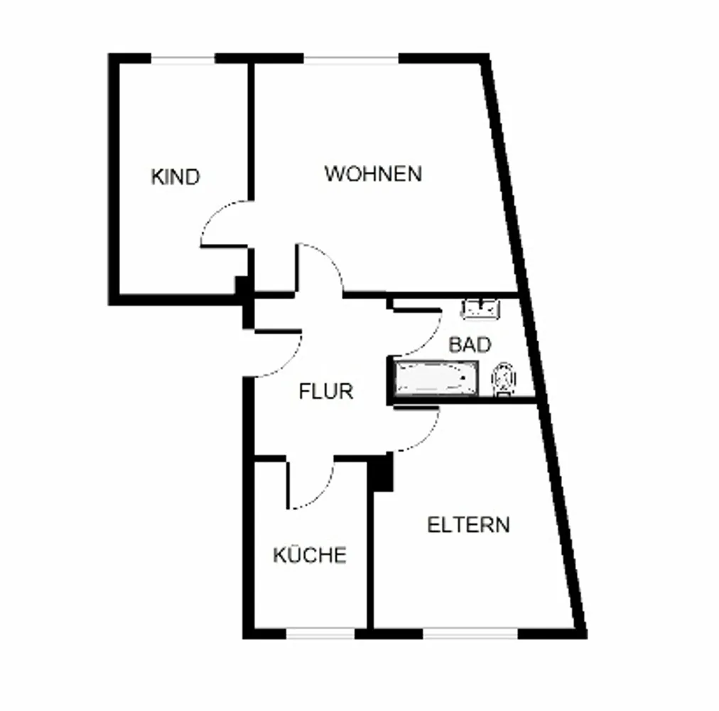 3 Zimmer Wohnung mit 64 m² in Bochum – Bild 2