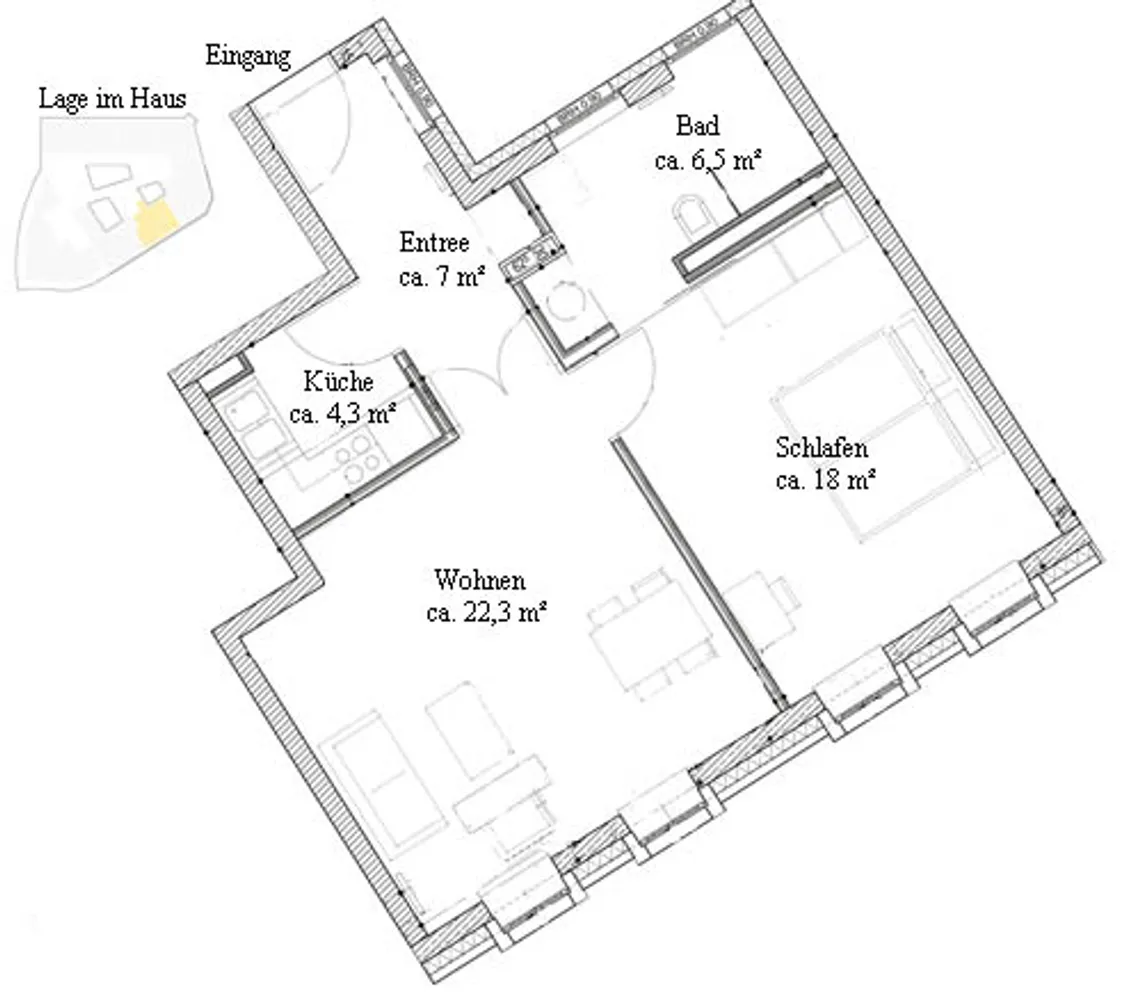 2 Zimmer Wohnung mit 59 m² in Dresden – Bild 3